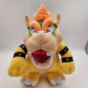 Bowser Character Plush - Yellow, Orange & Green Kids Stuffed Toy 10" New No Tag